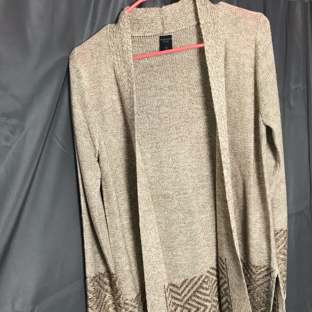 Tan and Brown Cardigan